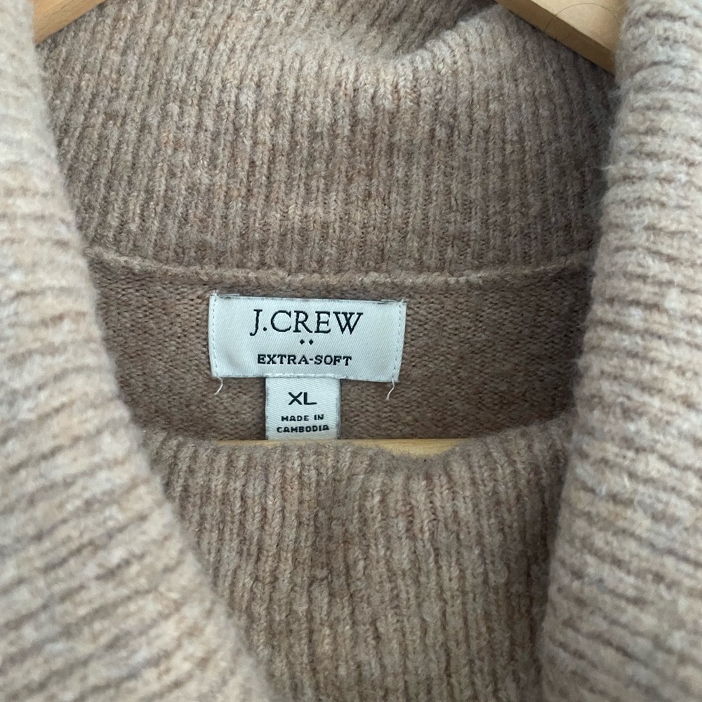 J. Crew Extra-Soft Beige Sweater Dress - Picture 2 of 5
